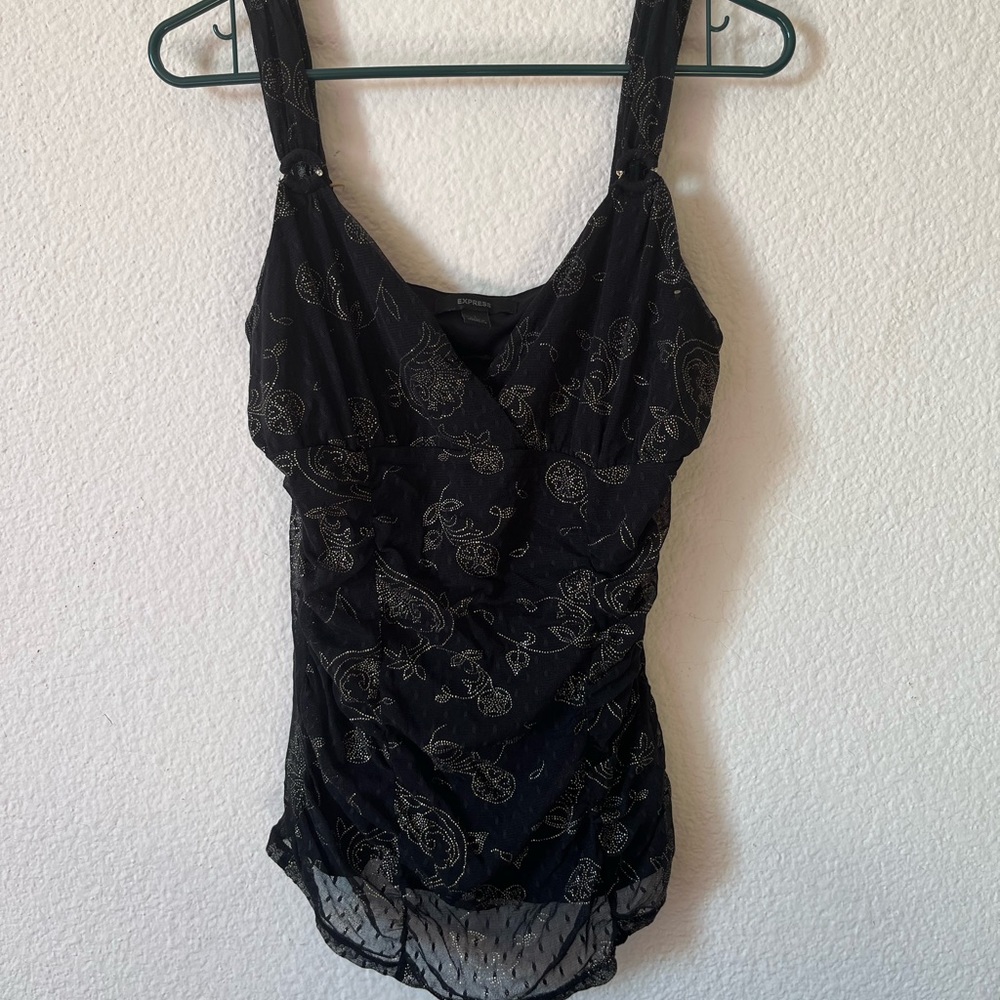 Express Mesh Sparkly Tank